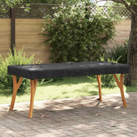 vidaXL Table Cover Plain Black 162 x 92 x 15 cm Fabric