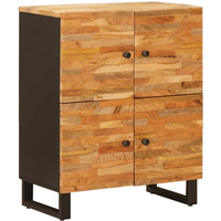 vidaXL Side Cabinet with Door Brown 60 x 33 x 75 cm Solid Mango Wood