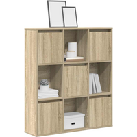vidaXL Bookcase Sonoma Oak 89x24x101.5 cm Engineered Wood