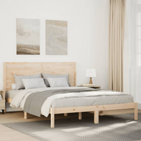 vidaXL Extra Long Bed Frame without Mattress 160x220 cm Solid Wood