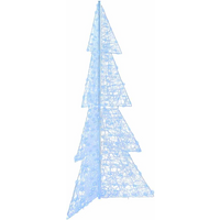 vidaXL Christmas Tree with 240 LEDs Cold White 180 cm Acrylic