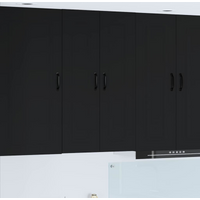 vidaXL Kitchen Cabinet Kalmar Black 60 x 31 x 100 cm Engineered Wood