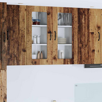 vidaXL Kitchen Cabinet Kalmar 2 pcs Old Wood 40 x 31 x 80 cm