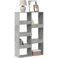 vidaXL Bookcase Concrete Grey 100x33x155.5 cm Engineered Wood