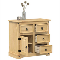 vidaXL Sideboard Corona 80x40x75 cm Solid Wood Pine