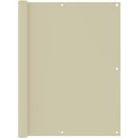 vidaXL Balcony Screen Cream 120x300 cm Oxford Fabric