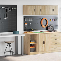 vidaXL Garage Cabinets 2 pcs Sonoma Oak Engineered Wood