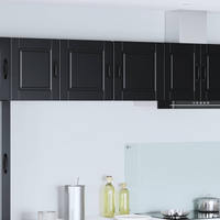 vidaXL Kitchen Cabinet with Door Black 40 x 31 x 40 cm Engineered Wood