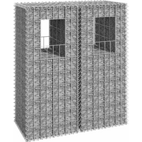 vidaXL Gabion Basket Posts 2 pcs 40x40x100 cm Iron