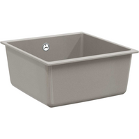 vidaXL Sink Grey 430 x 460 mm 80% Quartz and 20% Resin