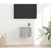 vidaXL TV Wall Cabinet Grey Sonoma 39 x 31 x 29.5 cm Engineered Wood