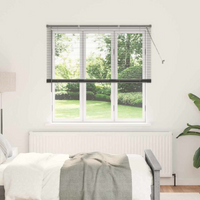 vidaXL Venetian Blinds Manual Dark Grey 175 x 145 cm Aluminium