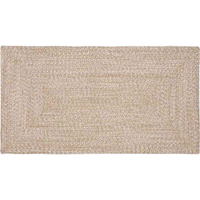 vidaXL Area Rugs Rectangular Natural and White 60 x 110 cm Jute