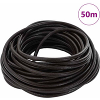 vidaXL Leather Cord Dark Brown Ø5 mm x 50 m Leather
