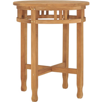vidaXL Bistro Table Ø60x75.5 cm Solid Teak Wood