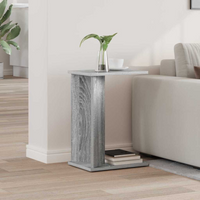 vidaXL End Table Grey Sonoma 35 x 25 x 50 cm Engineered Wood