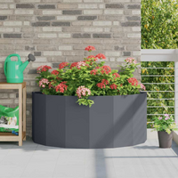 vidaXL Planter Anthracite 120 x 60 x 50 cm Steel