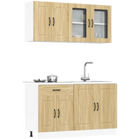 vidaXL 4 Piece Kitchen Cabinet Set Kalmar Sonoma Oak Engineered Wood
