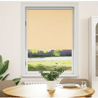 vidaXL Roller blind blackout 84.4x175 cm Fabric Width 80 cm beige