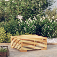 vidaXL Garden Coffee Table 69.5x69.5x31 cm Solid Wood Teak