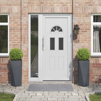 vidaXL Planter 2 pcs Anthracite 30 x 30 x 75 cm Steel