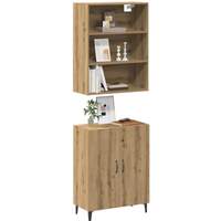 vidaXL Sideboard with Wall Cabinet Artisan Oak Engineered Wood
