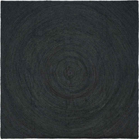 vidaXL Area Rugs Square Dark Grey 240 x 240 cm Jute