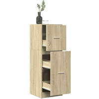 vidaXL Apothecary Cabinet Sonoma Oak 40x41x118 cm Engineered Wood