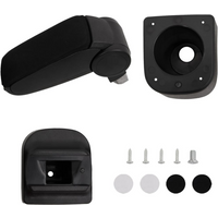 vidaXL Car Armrest Black 12x34x(35-47) cm ABS