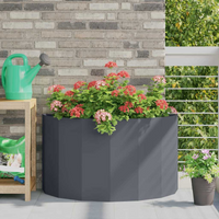 vidaXL Planter Anthracite 90 x 45 x 50 cm Steel