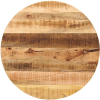 vidaXL Table Top Ø 80x1.5 cm Round Solid Wood Rough Mango