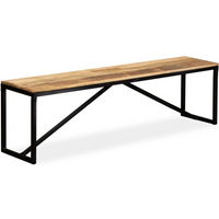 vidaXL Bench Solid Mango Wood 160x35x45 cm