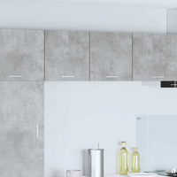 vidaXL Hanging Cabinet 2 pcs Concrete Grey and White 40 x 31 x 40 cm