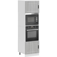 vidaXL Oven Cabinets 2 pcs Porto Grey Sonoma Engineered Wood