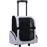 vidaXL Foldable Multipurpose Pet Trolley Grey