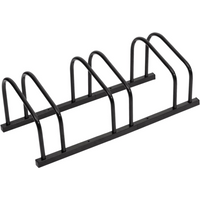 vidaXL Bike Rack for 3 Bikes Black Steel
