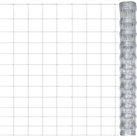 vidaXL Garden Fence Galvanised Steel 50x1.25 m Silver