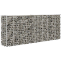 vidaXL Gabion Basket Galvanised Steel 85x30x200 cm