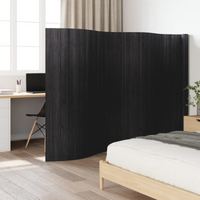 vidaXL Room Divider Grey Width 600 cm Height 165 cm Bamboo