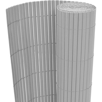 vidaXL Double-Sided Garden Fence PVC 150x500 cm Grey
