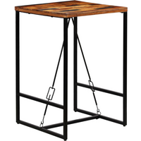 vidaXL Bar Table Solid Reclaimed Wood 70x70x106 cm