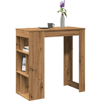 vidaXL Bar Table with Racks Artisan Oak 102x50x103.5 cm Engineered Wood