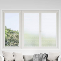 vidaXL Self-adhesive Window Film Frosted stripes 90 x 2000 cm PVC