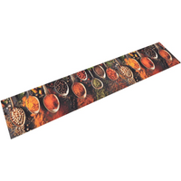 vidaXL Kitchen Rug Washable Spoon & Spices 60x300 cm Velvet