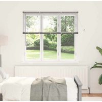 vidaXL Venetian Blinds Height Adjustable Silver 130 x 145 cm Aluminium
