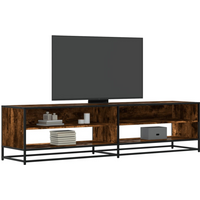 vidaXL TV Cabinet Smoked Oak 180.5x40x46 cm Engineered Wood