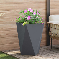 vidaXL Planter Anthracite 50 x 50 x 75 cm Steel
