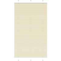 vidaXL Pleated Blind Cream 110x200 cm Fabric Width 109.4 cm Polyester