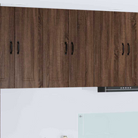 vidaXL Kitchen Cabinet Kalmar 2 pcs Brown Oak 30 x 31 x 80 cm