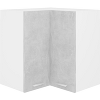 vidaXL Hanging Corner Cabinet Lyon Concrete Grey 57x57x60 cm Engineered Wood